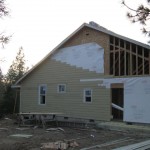 Side View of new home in Paradise Vista lot 16- siding installation