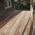 planks almost complete on front porch-Paradise Vista lot 16